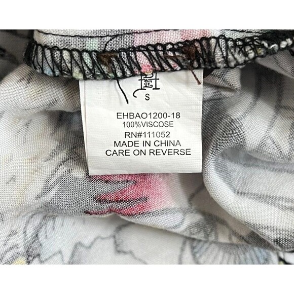 Ed Hardy "Death Before Dishonor" Button Down Shirt Graphic Print Men's S Skulls - Picture 8 of 8